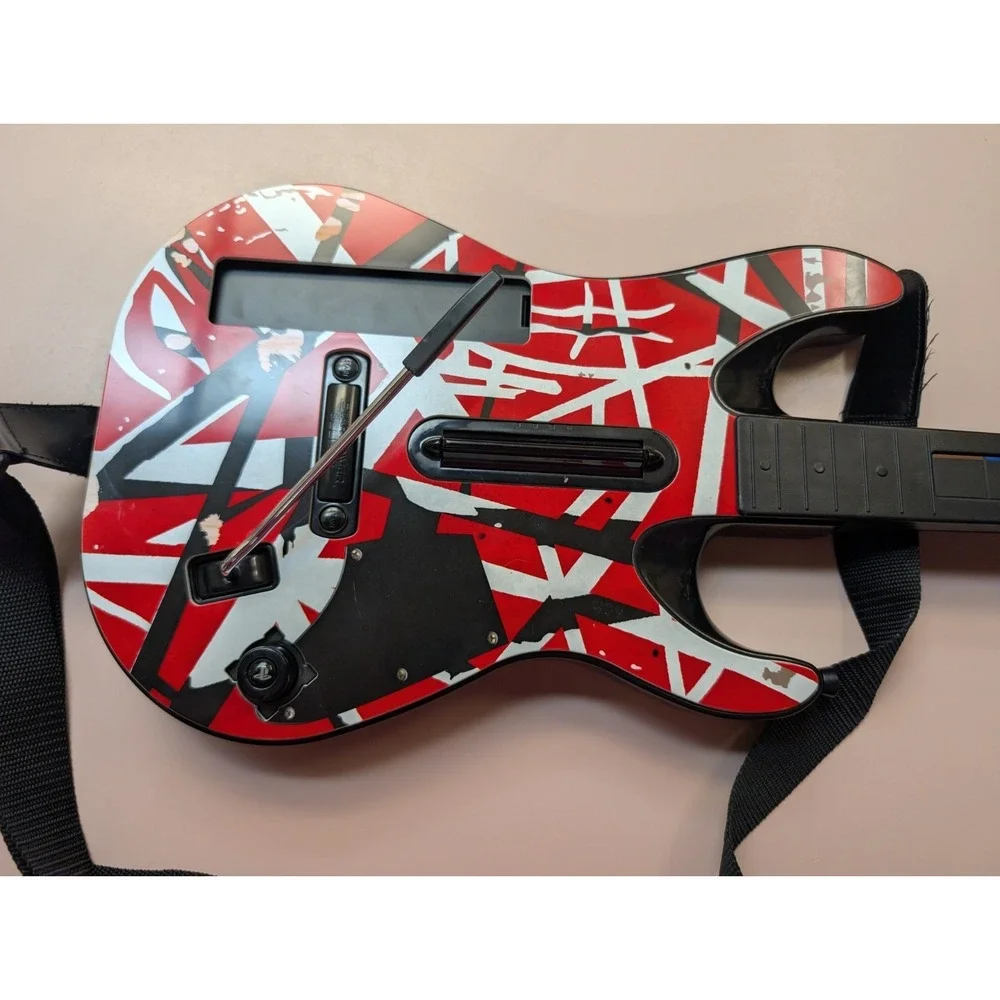 Van Halen Frankenstrat Guitar Hero Faceplate Guitar Van Halen Nintendo Wii PS